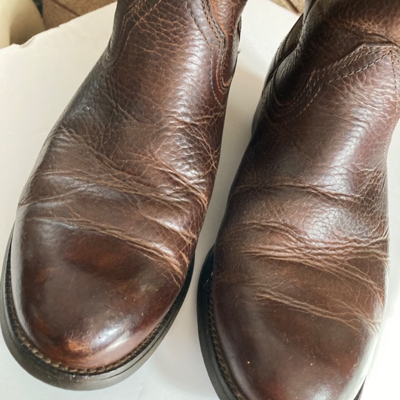 Ariat Brown Leather Roper Boots Men’s 9 main image 9